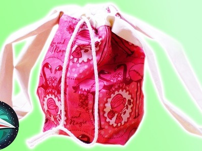 Cosiendo una bolsa para llevar la comida | Bolsa de tela de hule | Costura para principiantes
