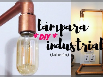 DIY lámpara con tubería PVC  - Imitación tubería cobre