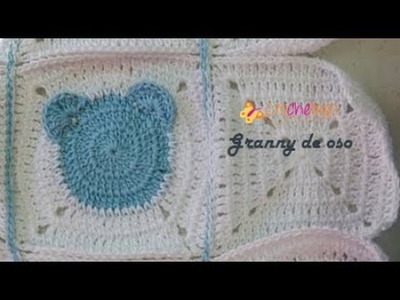 Granny de oso- Crochelines_ fácil de tejer