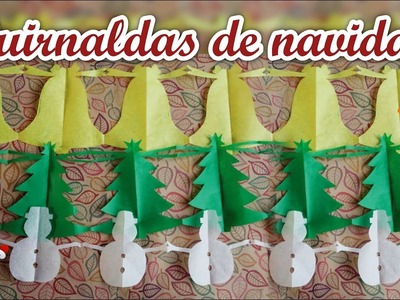 ???? Guirnaldas navideñas DIY | Decoración para navidad | Guirnaldas fáciles y rápidas de papel ????