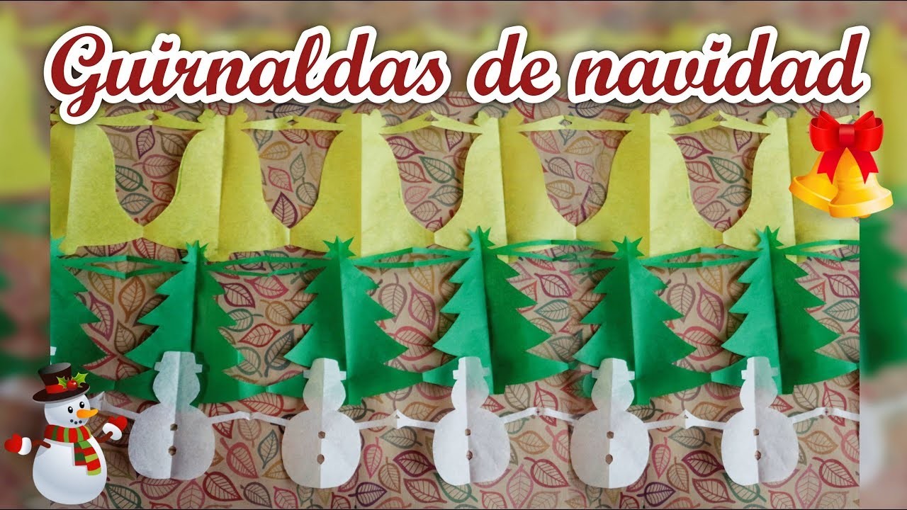 ???? Guirnaldas navideñas DIY | Decoración para navidad | Guirnaldas fáciles y rápidas de papel ????
