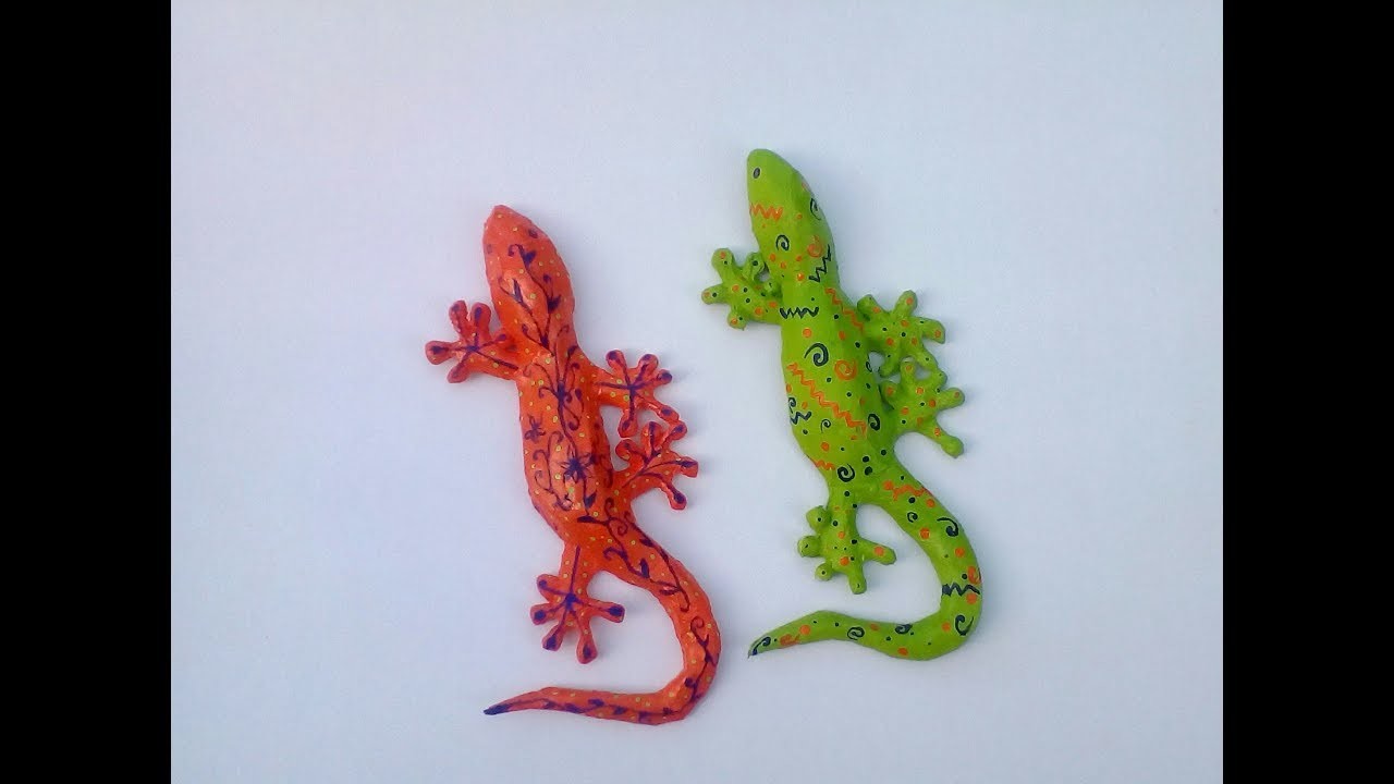 Lagartija decorativa de papel        decorative paper lizard
