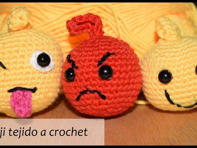 Llavero tipo Emoji  a crochet - emoticones ♥♥♥ 2.2