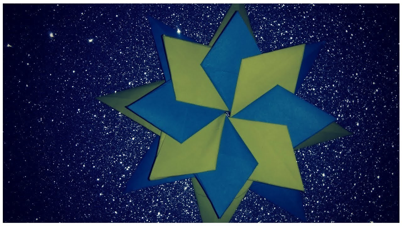 Origami Estrella de 8 puntas