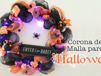 Tutorial, Corona de malla (mesh) para Halloween - JohanaCaudiGs