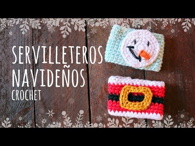 Tutorial Servilleteros Navidad Crochet | Ganchillo MUY FÁCIL ¡15 MIN!  - Lanas y Ovillos