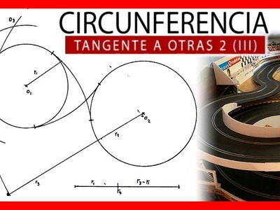 ???? Circunferencia tangente a DOS circunferencias ⭕⭕ (suma y resta) Dibujo técnico paso a paso