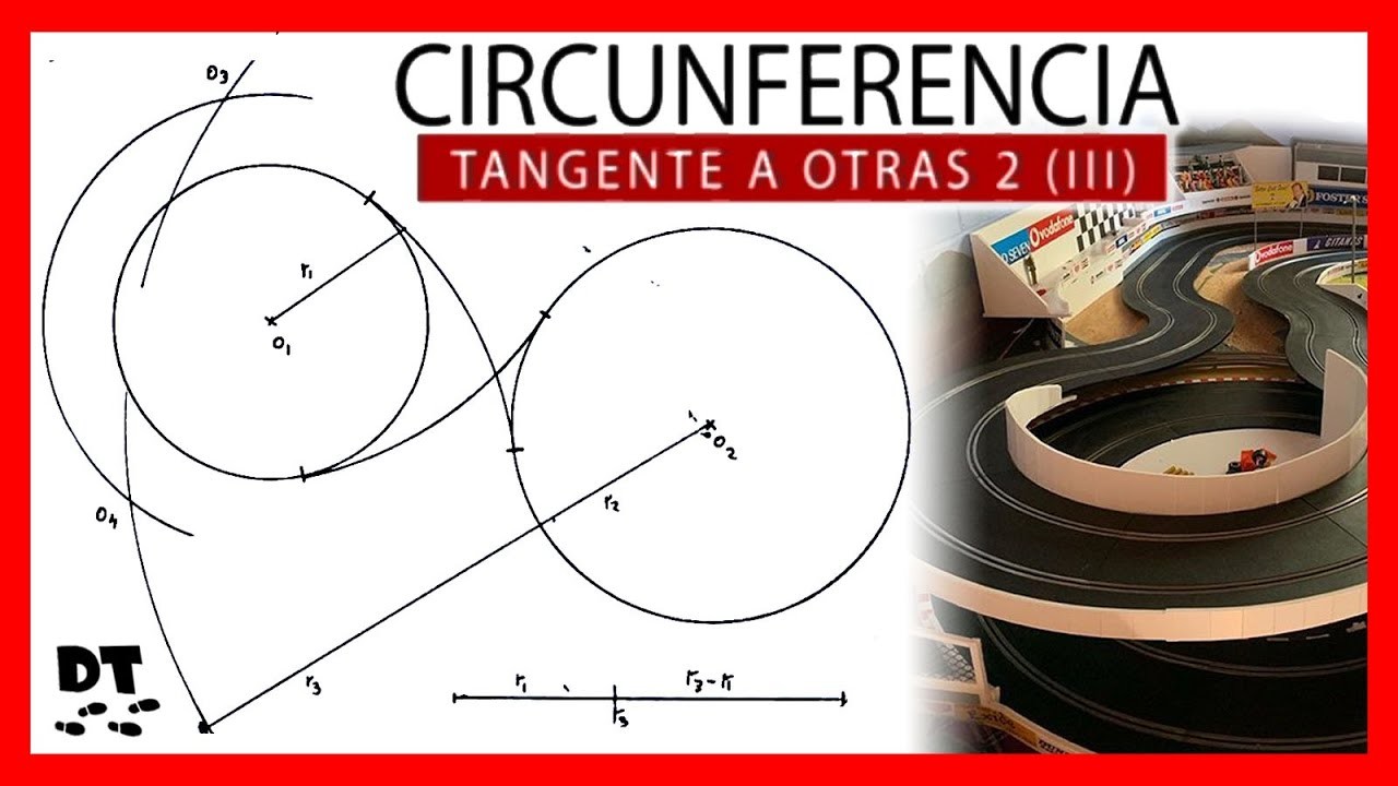 ???? Circunferencia tangente a DOS circunferencias ⭕⭕ (suma y resta) Dibujo técnico paso a paso