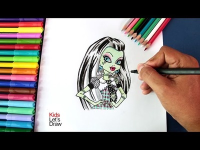 Cómo dibujar a FRANKIE (Frankie Stein) de Monster High