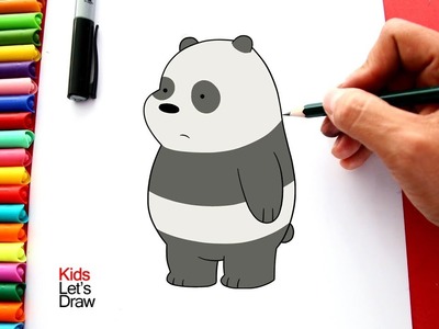 Cómo dibujar a PANDA de "Osos Escandalosos" | KidsLetsDraw