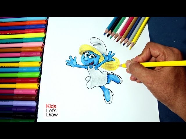 Cómo dibujar a PITUFINA (Los Pitulos: La Aldea Perdida) | How to draw Smurfette