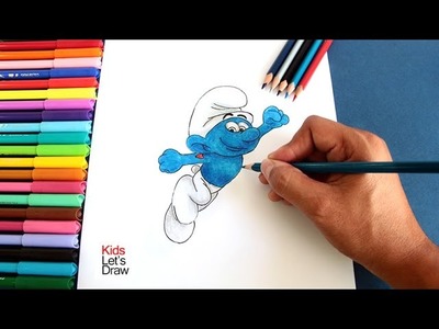 Cómo dibujar a PITUFO FORTACHÓN (Los Pitufos: La Aldea Perdida) | How to draw Hefty Smurf