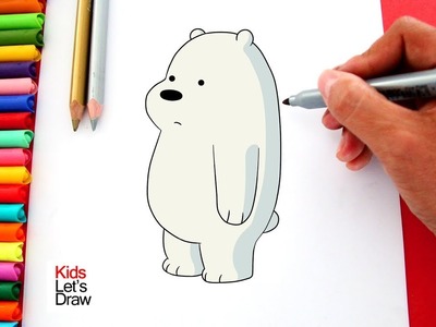 Cómo dibujar a POLAR de "Osos ESCANDALOSOS" | KidsLetsDraw