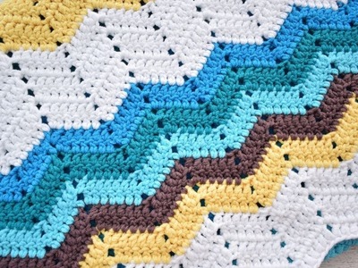 Cómo hacer el punto ZIG ZAG a crochet  |  Fácil