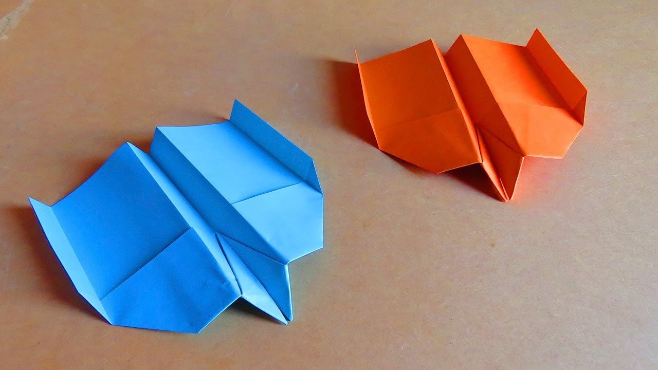 Como hacer un avión de papel que vuela mucho y lejos  - EL ALBATROS - paper airplane