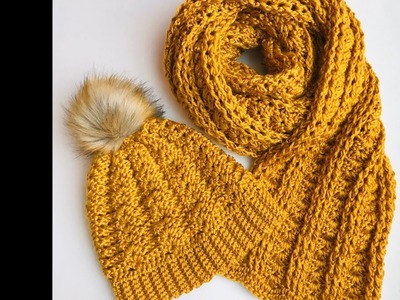 Como tejer a crochet bufanda facil para principiantes - Bufanda a crochet para hombres y mujeres 220