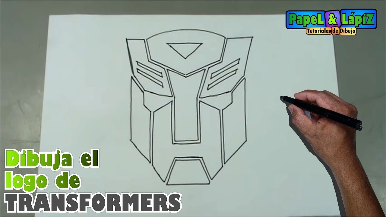 Dibuja paso a paso el símbolo de los Transformer