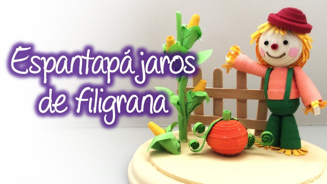 Espantapajaros de filigrana, Quilling scarecrow