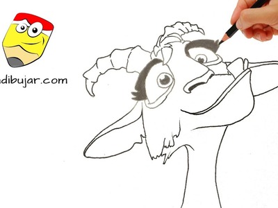 Ferdinand: Cómo dibujar a la cabra Lupe a lápiz fácil paso a paso | How to draw Lupe