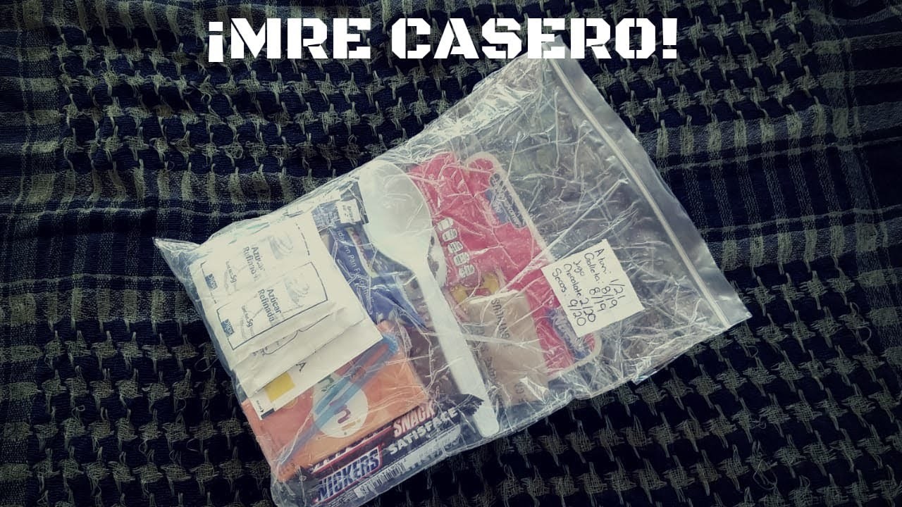MRE Casero - Ración de comida casera para supervivencia, campismo o emergencia