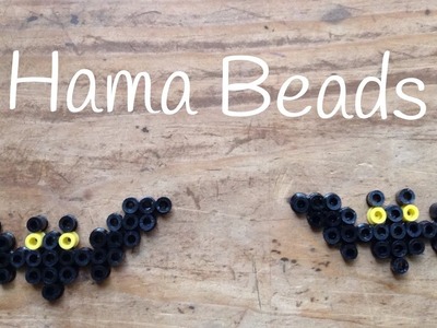 Murciélago con hama beads para Halloween
