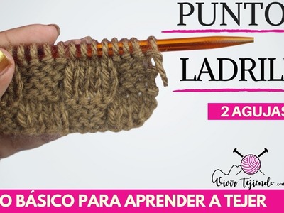 Punto Ladrillo a dos Agujas | Curso para aprender a tejer 7.1 | vivir tejiendo perú