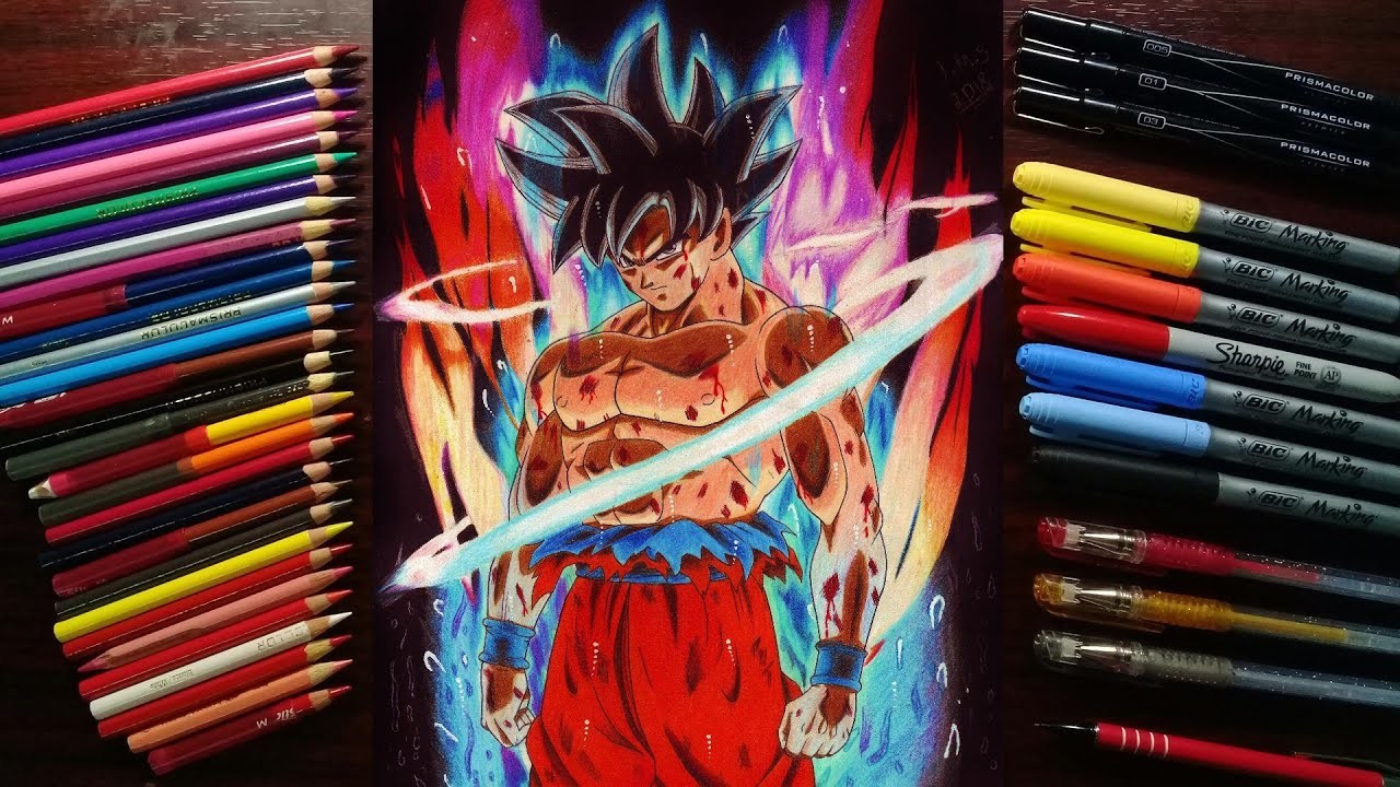 TUTORIAL: Cómo dibujar a Goku Ultra Instinto!.How To draw Ultra Instinct Goku! - Dragon Ball Super