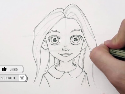 Como dibujar niños al estilo Disney