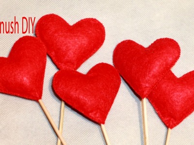 Como hacer el corazón de fieltro idea de regalo San Valentin