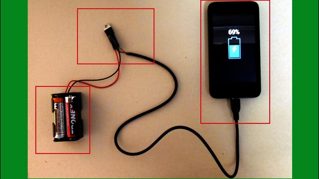 Cómo hacer un cargador portátil  para celular fácil y rápido