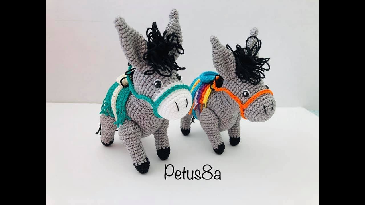 Mula para nacimiento en crochet, amigurumis by Petus