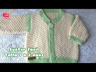 Suéter abierto de bebe Talla 1 a 2 años