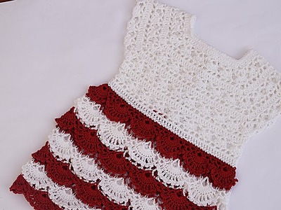 Vestido a crochet  vestidito en dos colores  @Majovel crochet​