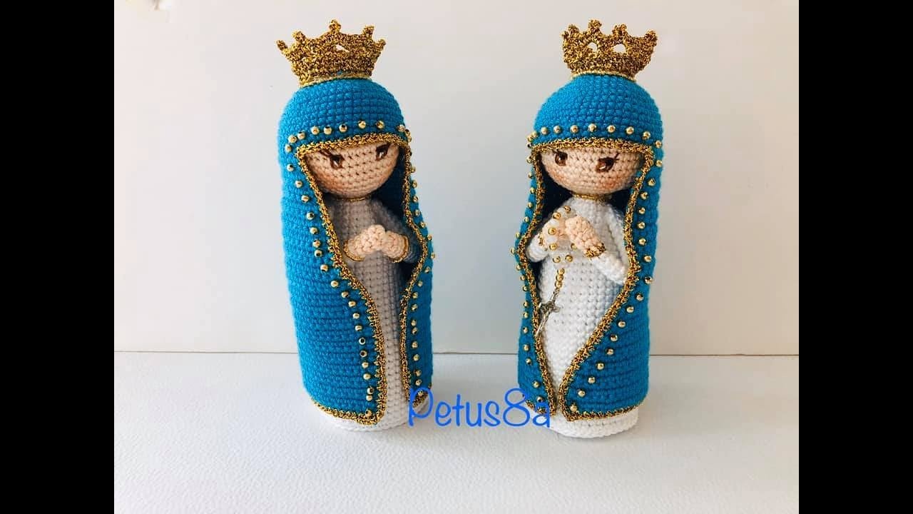 Virgen María a crochet amigurumis by Petus (English subtitles)