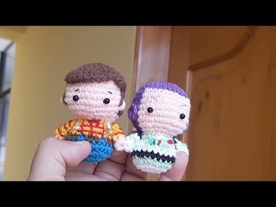 Buzz y Woody Llavero Crochet - Mini Amigurumi