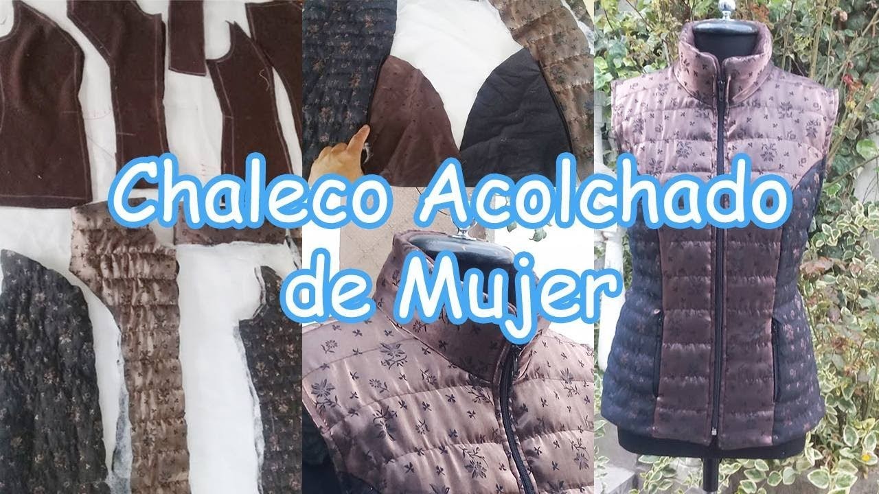 Chaleco Entallado Acolchado de mujer 2da parte.Padded waistcoat for women 2nd part