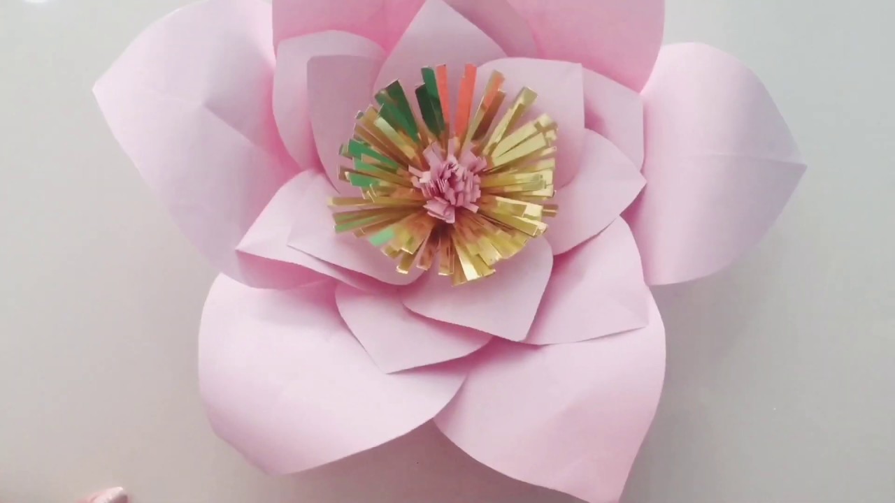 Como hacer flor de papel cartulina  sin molde super facil