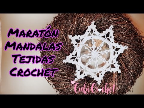 Cómo tejer a crochet MANDALA.CARPETA. MODELO 10. Tutorial.