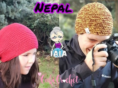 Cómo tejer gorros a Crochet paso a paso "NEPAL". "TEJIENDO VIDA".