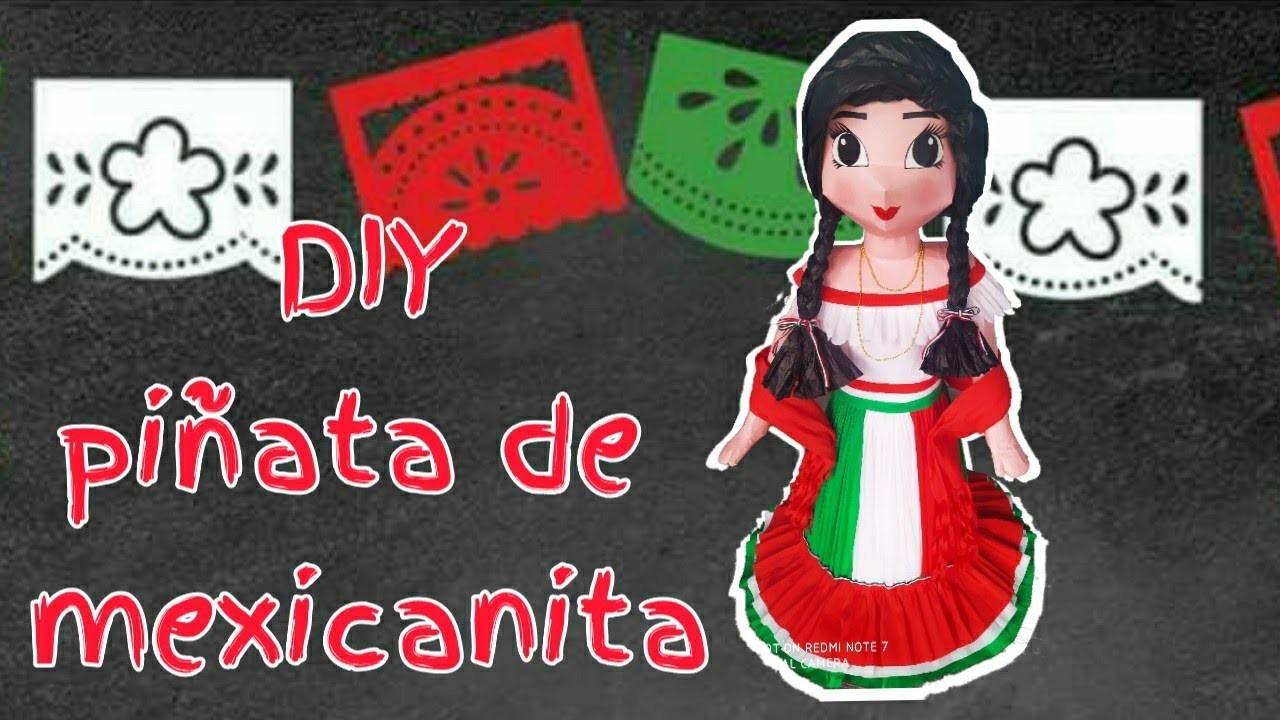 Cuerpo básico de princesas . piñata de mexicanita.como hacer una piñata con traje tipico