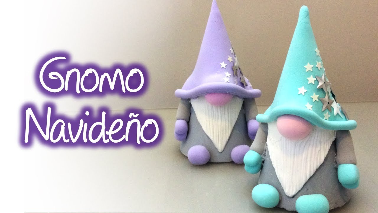 Gnomo navideño de foamy moldeable, Christmas gnome of moldable eva foam