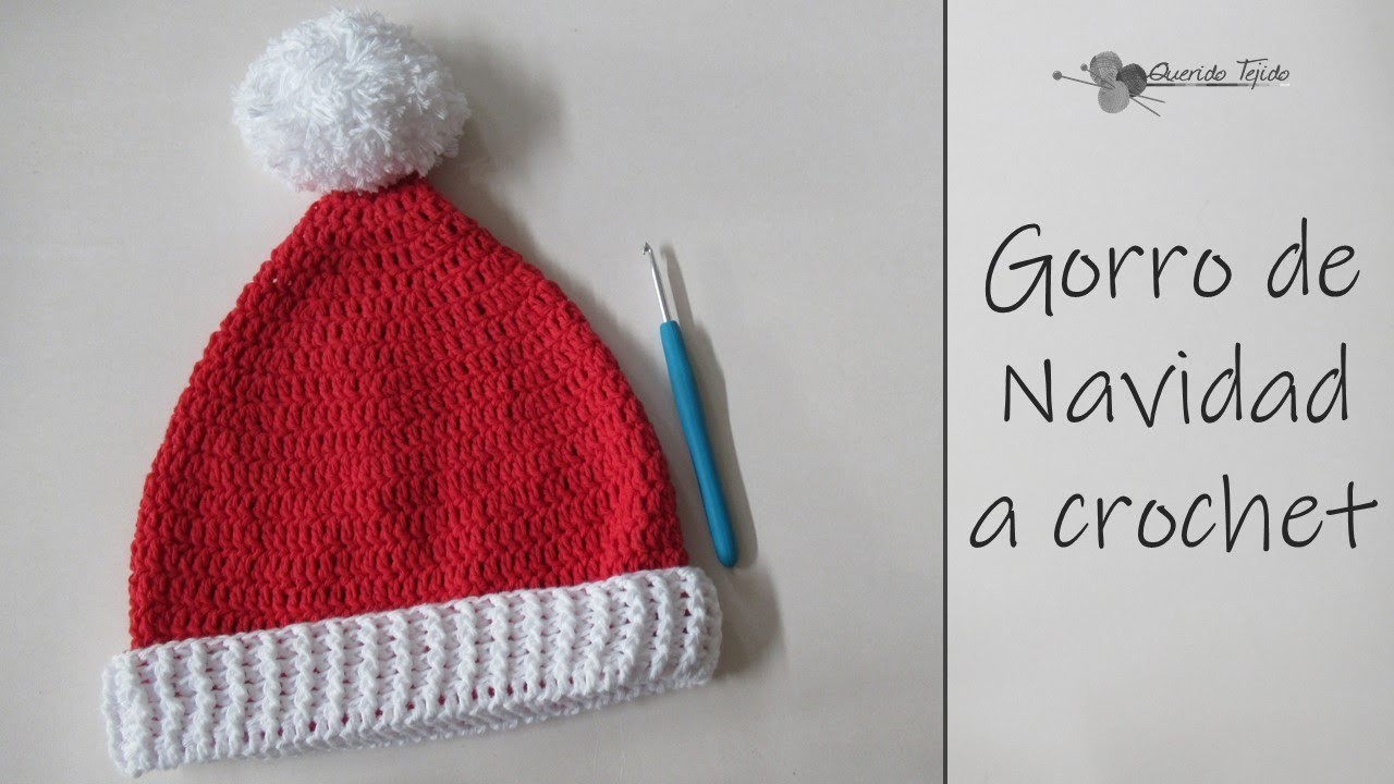 Gorro de Navidad - Crochet Santa's hat ENGLISH SUB