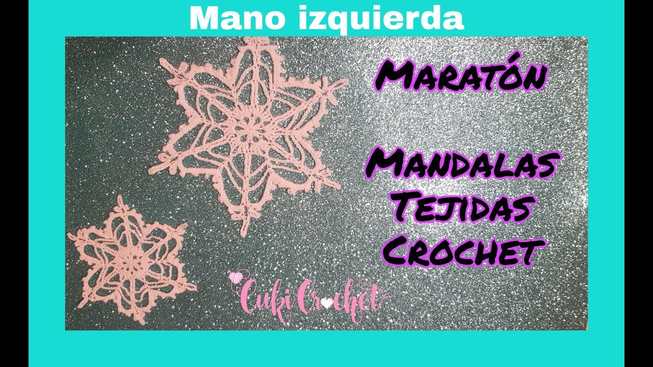 MANO IZQUIERDA: MARATÓN DE MANDALAS. MODELO 3. ESTAMOS DE FIESTA.