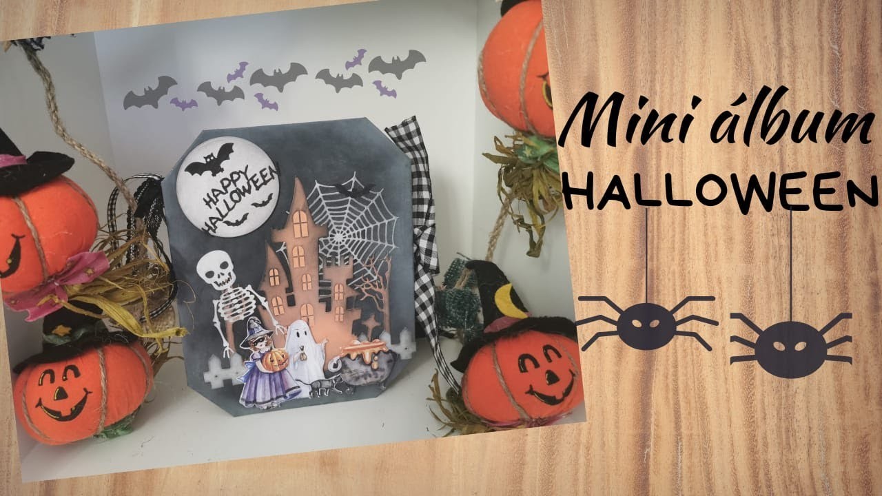 Mini álbum Halloween muy sencillo y original.