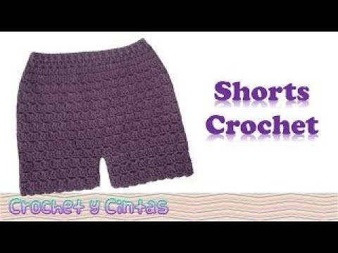 Pantalón corto – Bermuda – shorts para mujer tejido a crochet