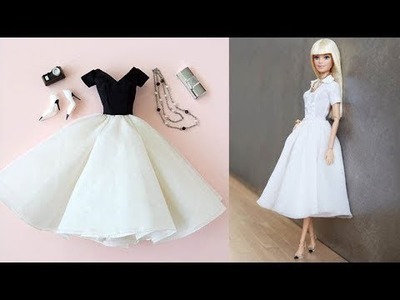 Ropa Y Vestido Barbie Muñeca - Diy Cómo Hacer Un Vestido De Muñeca - Fácil