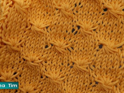 Tejido a dos agujas - COMO TEJER PUNTO "ESTRELLAS" . silvana tim knitting № 943