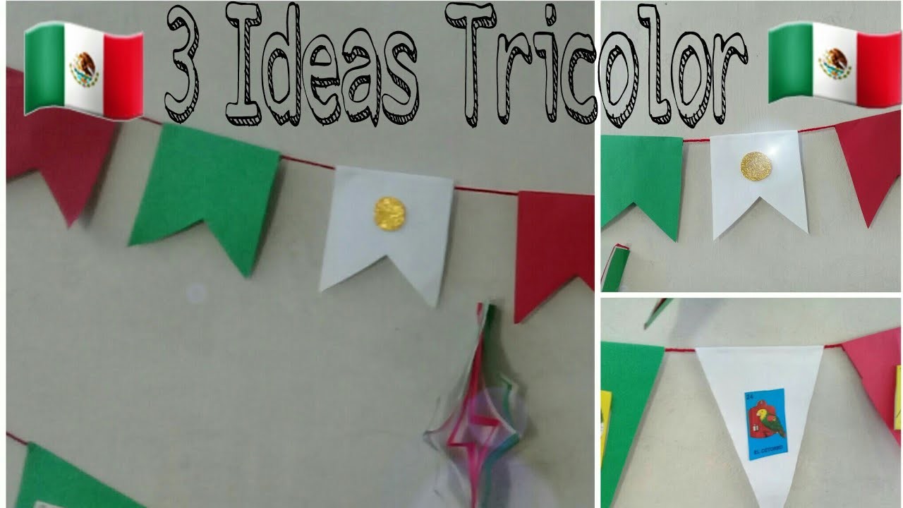 ????????????????????????3 ideas Tricolor Decorativas || Fiestas Patrias. De ultima hora ????????????????????????