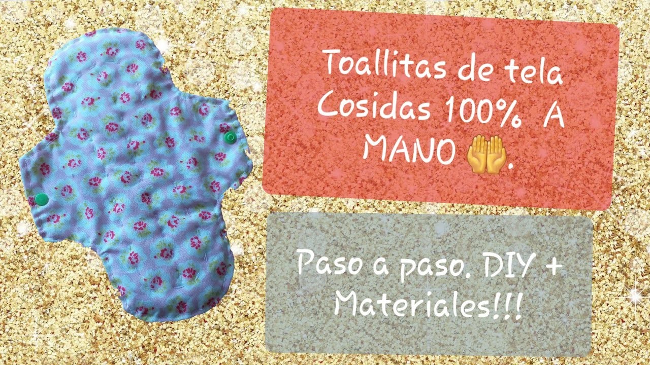 Como coser toallas menstruales de tela a mano, qué telas usar #argentina
