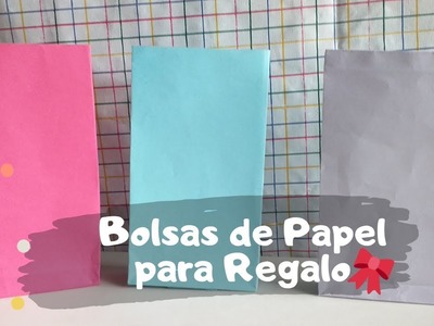 Como hacer Bolsas de papel  para regalo  FÁCIL